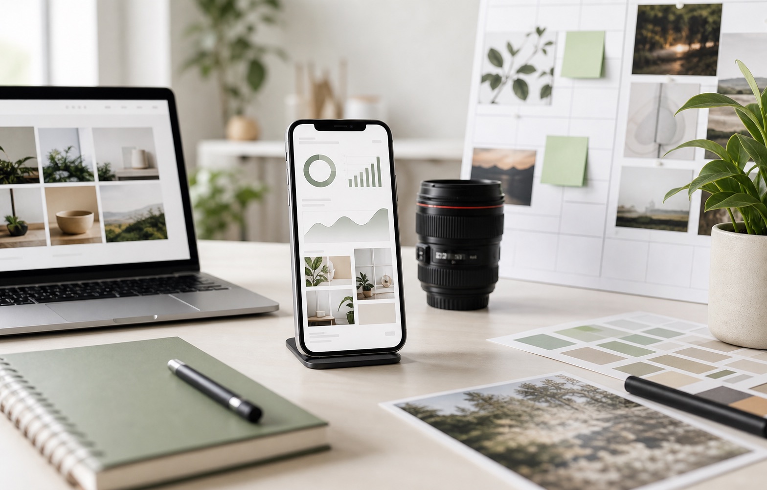 Materiali per gestione social media e campagne advertising